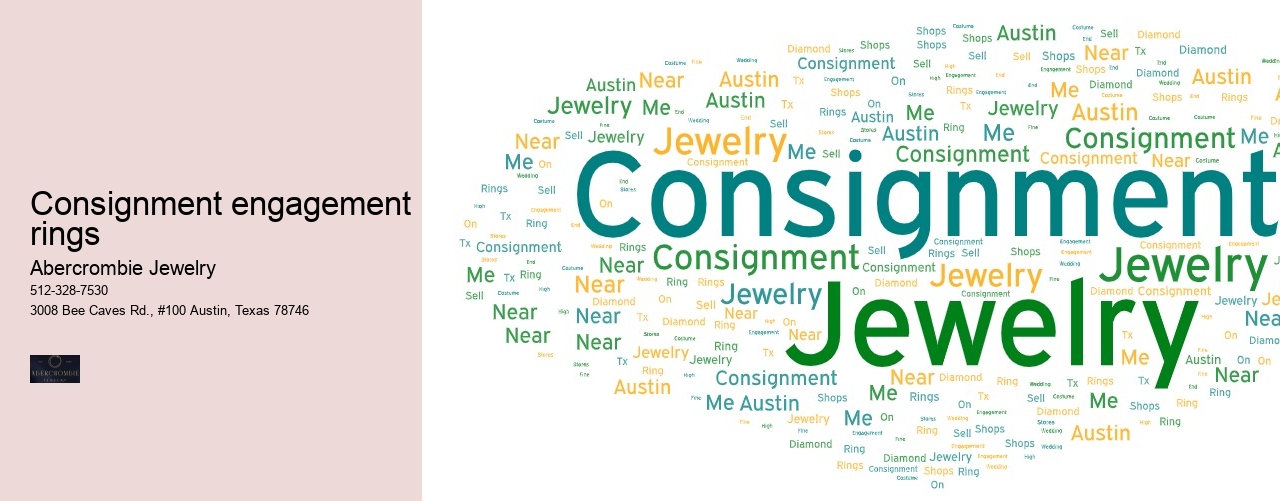 Consignment engagement rings