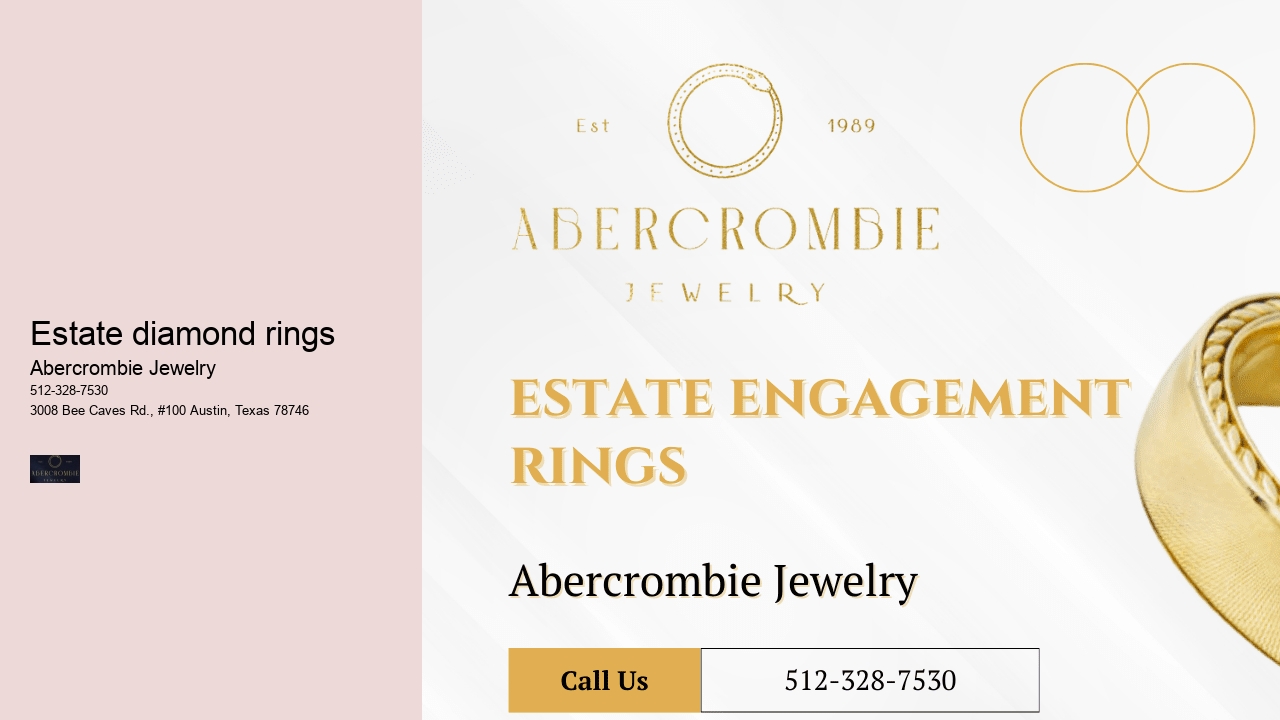 Estate diamond rings