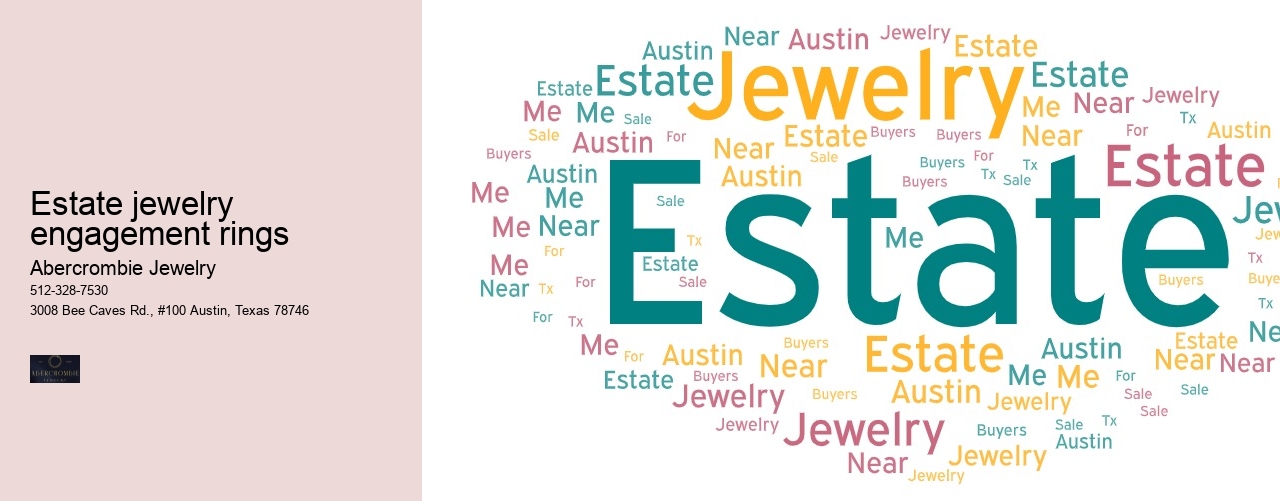 Estate jewelry engagement rings