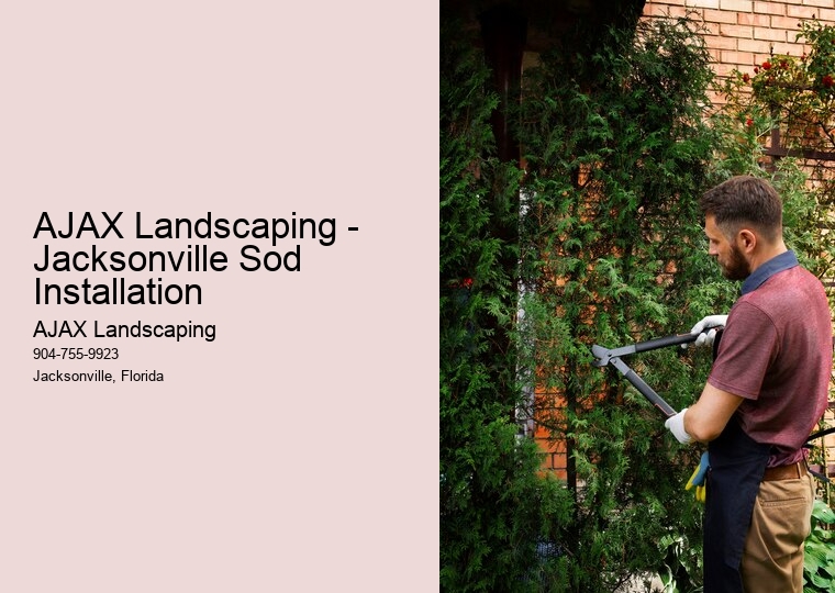 AJAX Landscaping - Jacksonville Sod Installation