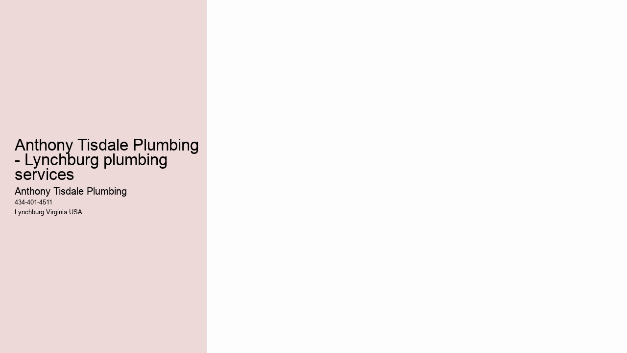 Anthony Tisdale Plumbing - Lynchburg plumbing services
