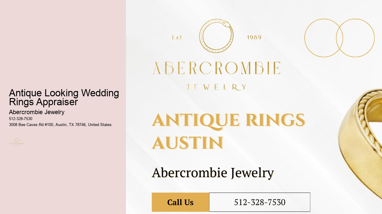 Antique Looking Wedding Rings Appraiser