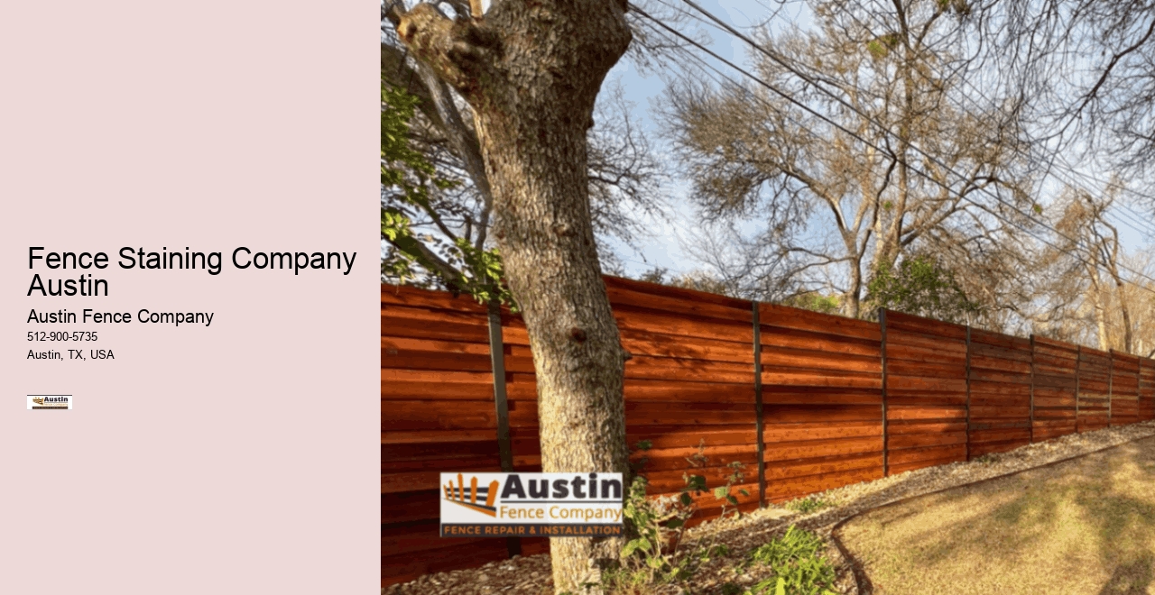 Fence Staining Company Austin