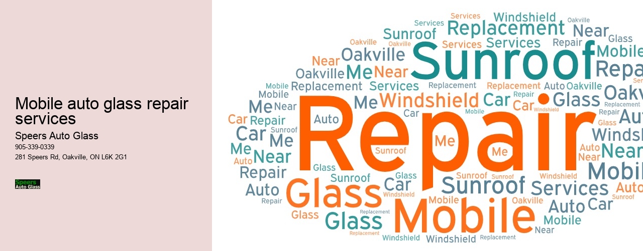 Mobile auto glass repair services