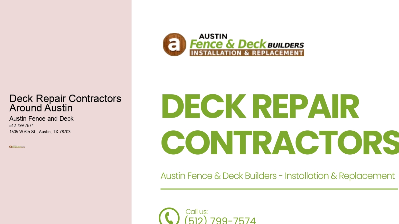 Deck Repair Contractors Around Austin 