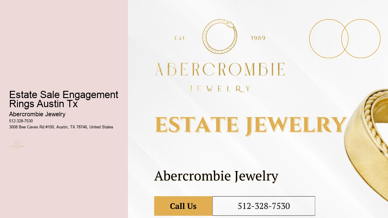 Estate Sale Engagement Rings Austin Tx
