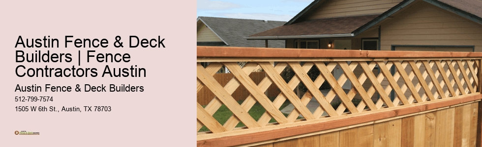 Austin Fence & Deck Builders | Fence Contractors Austin
