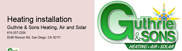 Heating installation