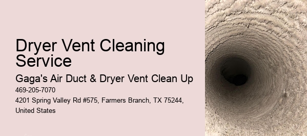 Dryer Vent Cleaning Service