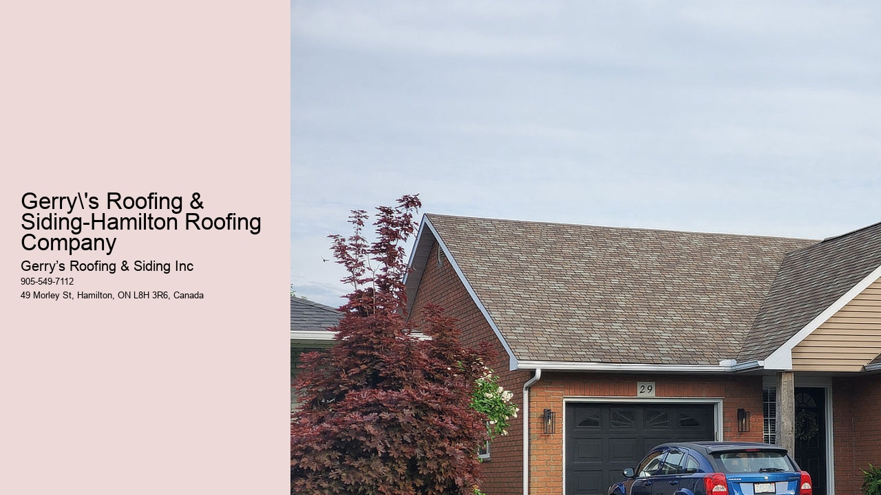 Gerry's Roofing & Siding-Hamilton Roofing Company