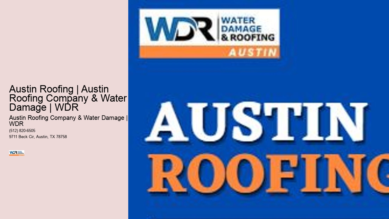Austin Roofing | Austin Roofing Company & Water Damage | WDR