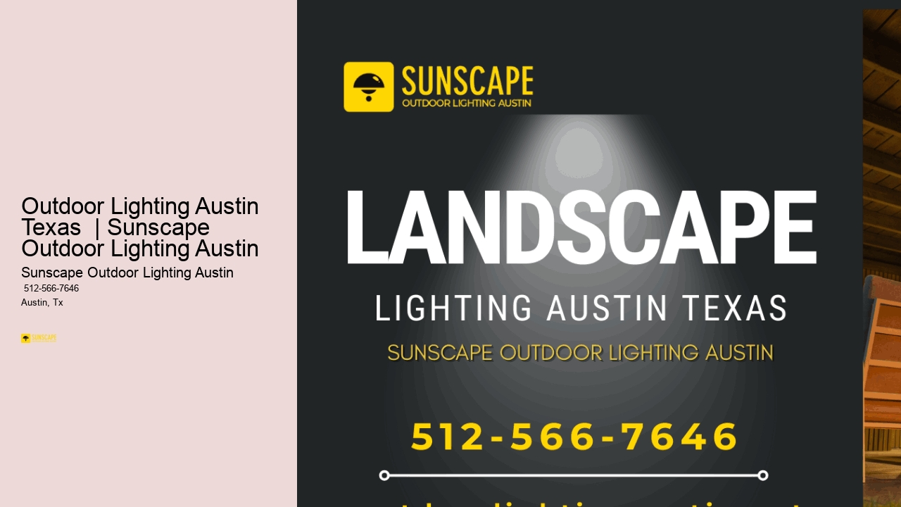 Outdoor Lighting Austin Texas  | Sunscape Outdoor Lighting Austin