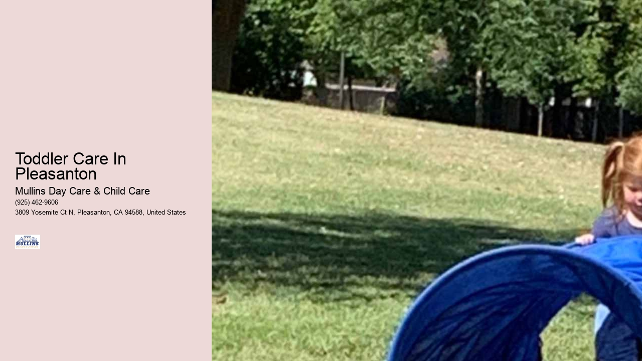 Toddler Care In Pleasanton