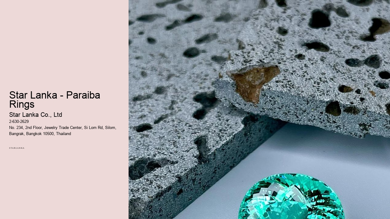 Star Lanka - Paraiba Rings