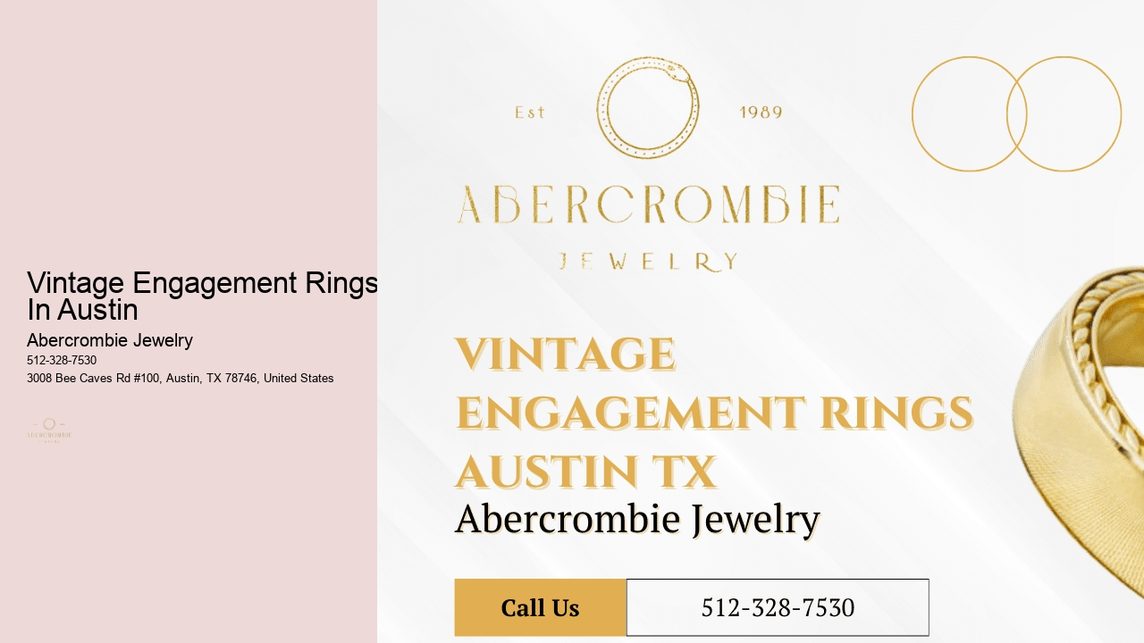 Vintage Engagement Rings In Austin