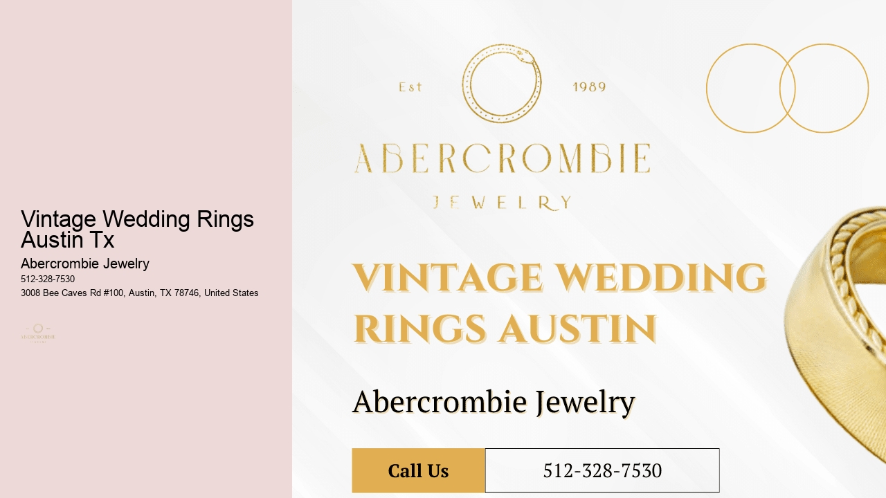 Vintage Wedding Rings Austin Tx