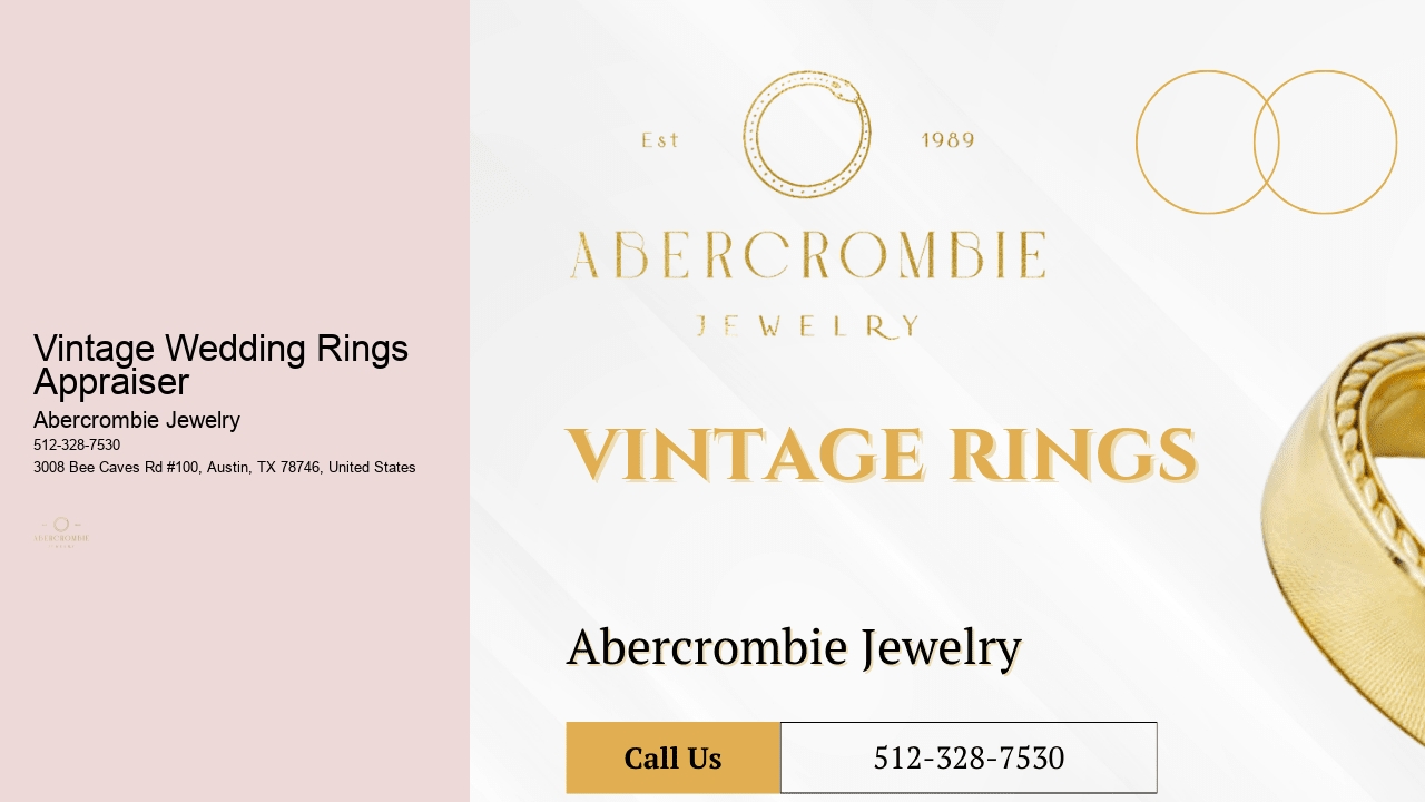Vintage Wedding Rings Appraiser
