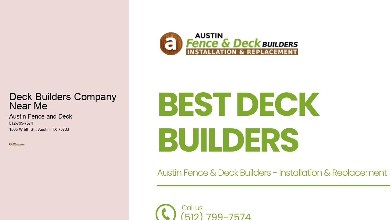 Deck Builders Company  Near Me