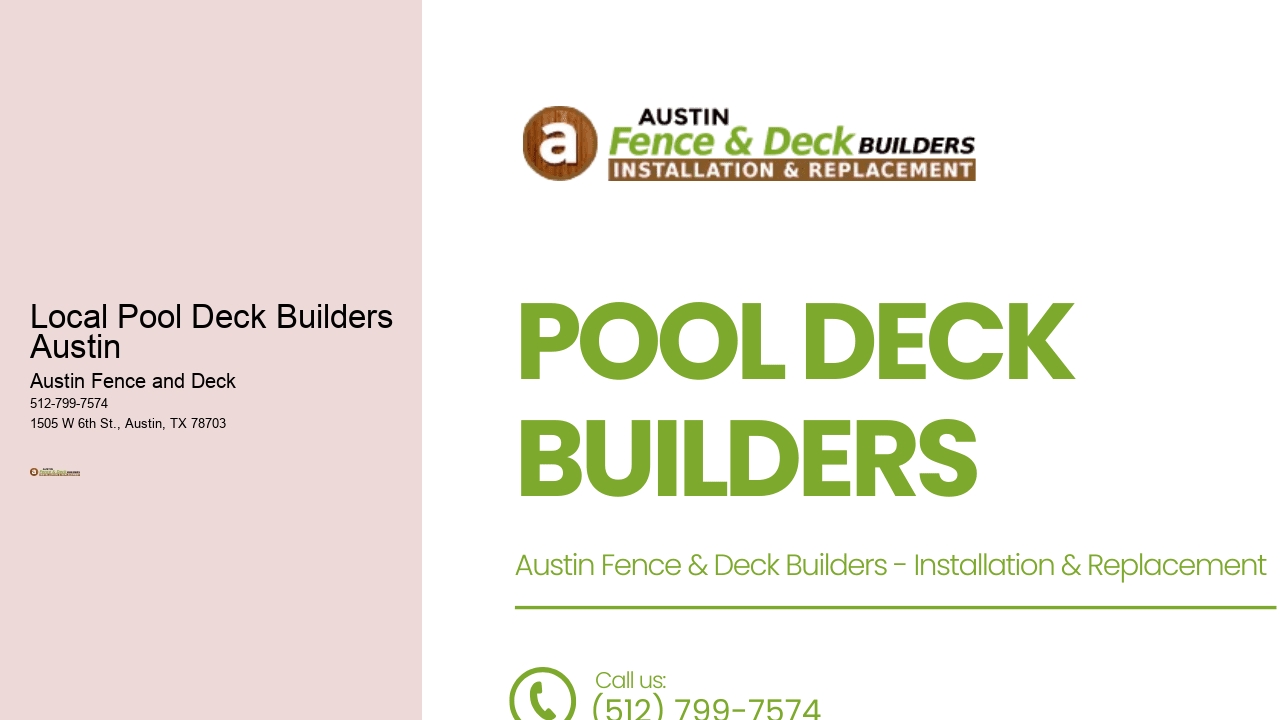 Local Pool Deck Builders Austin 