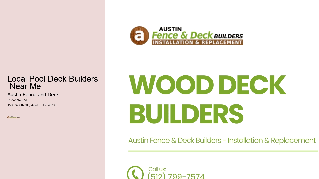 Local Pool Deck Builders  Near Me